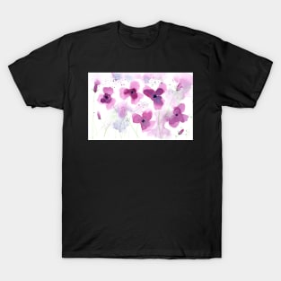 Loose Flowers in Pink T-Shirt